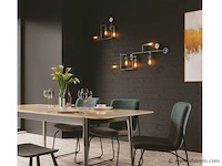 2 x industriële retro wandlamp 3 + 5 lichts - afbeelding 2 van  7