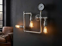 2 x industriële retro wandlamp 3 lichts