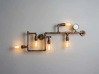 2 x industriële retro wandlamp 5 lichts - afbeelding 7 van  10
