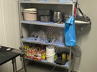 2 x inox rek met 5 leggers en 2 aluminium rekken (3x) - afbeelding 3 van  13