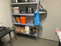 2 x inox rek met 5 leggers en 2 aluminium rekken (3x) - afbeelding 5 van  13