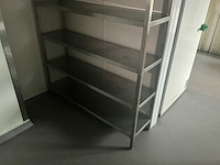 2 x inox rek met 5 leggers en 2 aluminium rekken (3x) - afbeelding 7 van  13