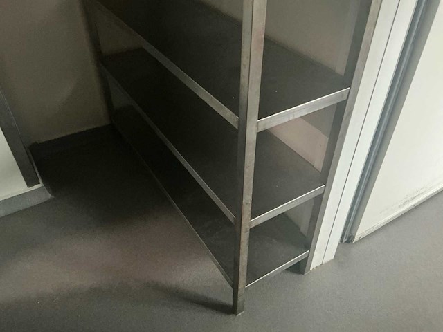 2 x inox rek met 5 leggers en 2 aluminium rekken (3x) - afbeelding 12 van  13
