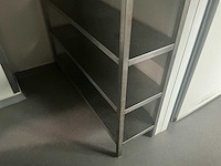 2 x inox rek met 5 leggers en 2 aluminium rekken (3x) - afbeelding 12 van  13