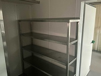 2 x inox rek met 5 leggers en 2 aluminium rekken (3x) - afbeelding 2 van  4