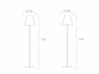 2 x intec bart design buiten lamp zwart - afbeelding 2 van  4