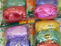 2 x karton inpaklinten diverse kleuren - afbeelding 1 van  4