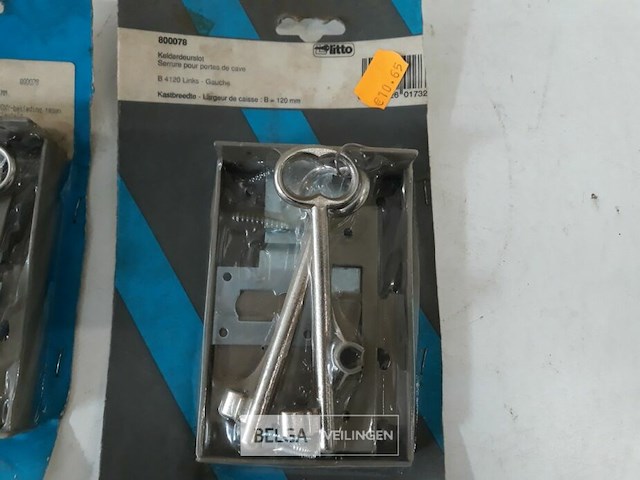 2 x kelderslot 120 mm l met lange sleutel - afbeelding 3 van  3