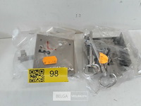 2 x kelderslot 80 mm l met lange sleutel - afbeelding 1 van  3