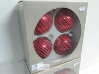 2 x kerstballen glas 4 stuks rood - afbeelding 3 van  3