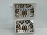 2 x kerstballen glas mix 12 stuks - afbeelding 2 van  3