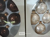 2 x kerstballen glas mix - afbeelding 3 van  3