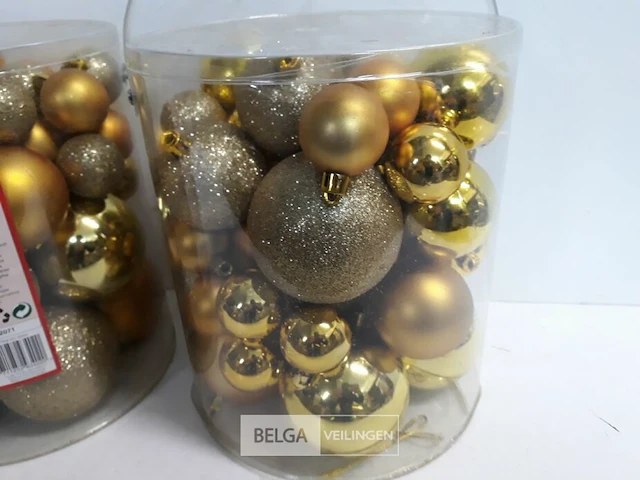 2 x kerstballen goud 50 stuks - afbeelding 3 van  3