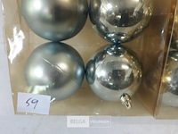 2 x kerstballen pvc 4 stuks zilver - afbeelding 3 van  3