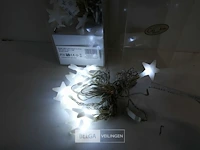 2 x kerstverlichting led met sterren 20 l - afbeelding 3 van  3