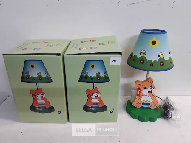 2 x kinderlamp 37 cm beer - afbeelding 1 van  3