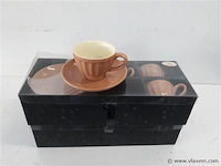 2 x koffie tas in set 8 delig - afbeelding 2 van  2