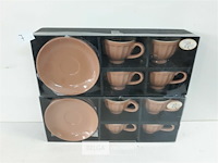 2 x koffie tas in set 8 delig - afbeelding 1 van  3