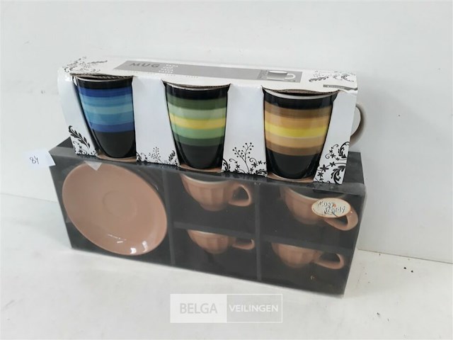 2 x koffiemok 2 assorti - afbeelding 1 van  3