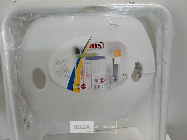 2 x kruk pvc zit met metalen pootjes - afbeelding 3 van  3