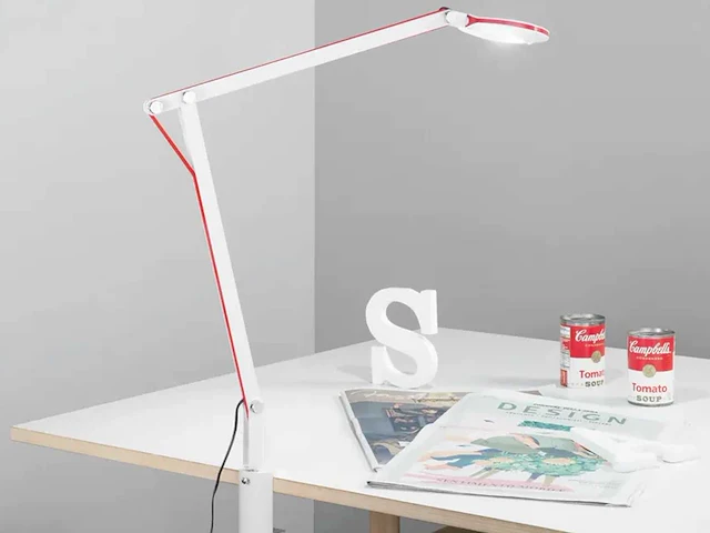 2 x lad italiaanse led design bureaulamp wit - afbeelding 1 van  9