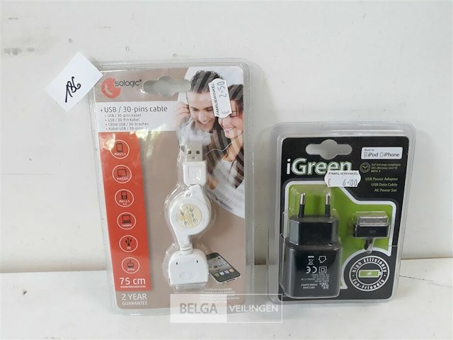 2 x lader voor iphone - afbeelding 1 van  3