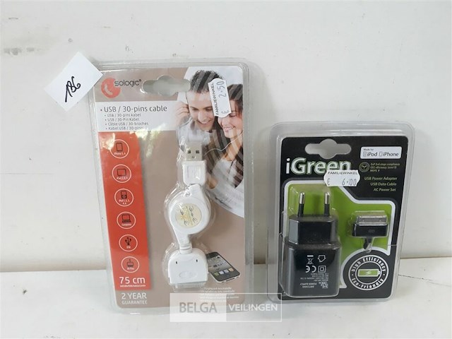 2 x lader voor iphone - afbeelding 1 van  3