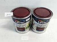 2 x lakverf levis meidoornrood 0,75l - afbeelding 1 van  3