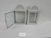 2 x lantaarnhuisje voor stompkaars - afbeelding 2 van  3