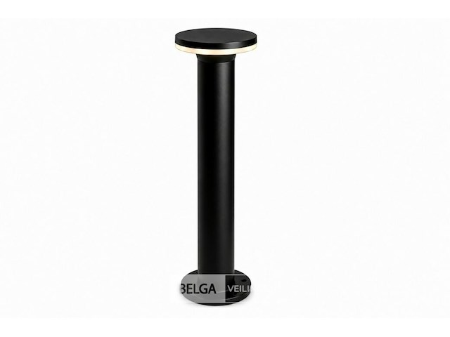2 x led buiten sokkel lamp – 12w – 4200k neutraal wit - zwart – ip65 – dexter-3 - afbeelding 3 van  6