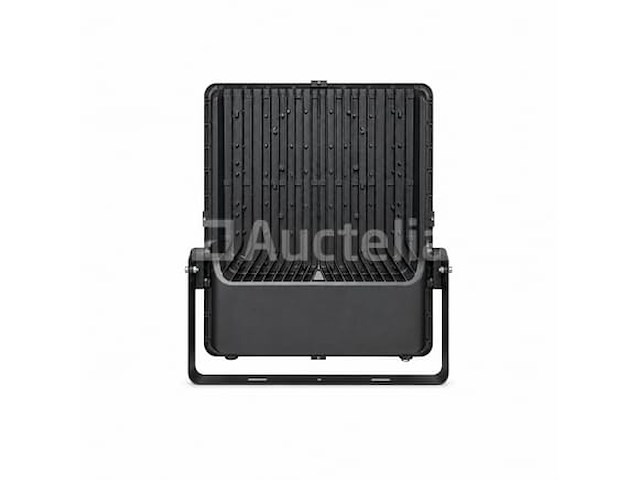 2 x led floodlight 400w – 6400k koud wit - zwart – ip65 – borneo-400 - afbeelding 1 van  5