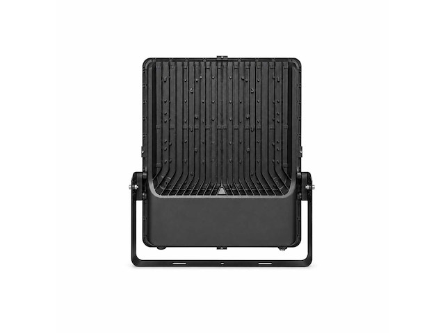 2 x led floodlight 400w – 6400k koud wit - zwart – ip65 – borneo-400 - afbeelding 3 van  5