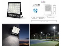 2 x led floodlight 400w – 6400k koud wit - zwart – ip65 – borneo-400 - afbeelding 5 van  5