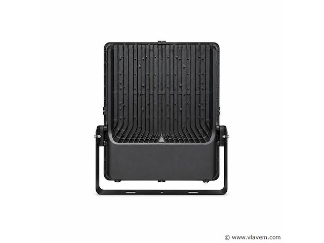 2 x led floodlight 400w – 6400k koud wit - zwart – ip65 – borneo-400 - afbeelding 3 van  5