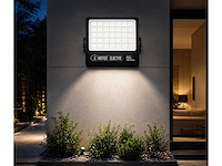 2 x led floodlight 500w – 6400k koud wit - zwart – ip65 – borneo-500 - afbeelding 1 van  5