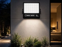 2 x led floodlight 500w – 6400k koud wit - zwart – ip65 – borneo-500 - afbeelding 2 van  6