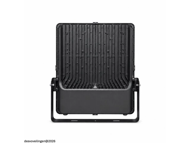 2 x led floodlight 500w – 6400k koud wit - zwart – ip65 – borneo-500 - afbeelding 4 van  6