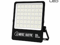 2 x led floodlight 500w – 6400k koud wit - zwart – ip65 – borneo-500 - afbeelding 2 van  5