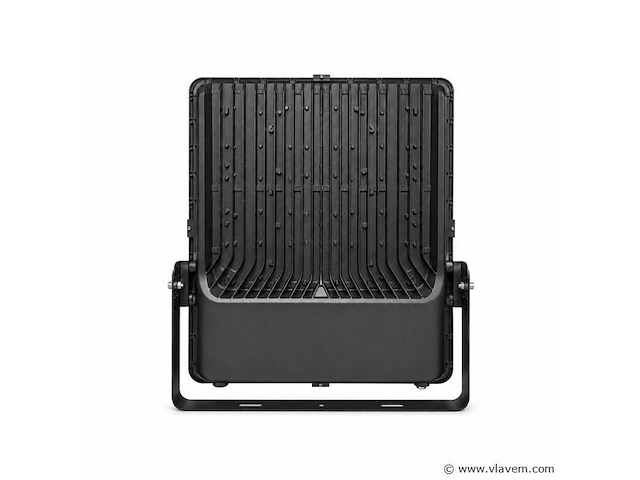 2 x led floodlight 500w – 6400k koud wit - zwart – ip65 – borneo-500 - afbeelding 3 van  5