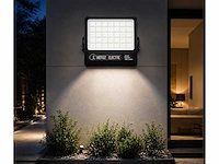 2 x led floodlight 500w – 6400k koud wit - zwart – ip65 – borneo-500 - afbeelding 1 van  5