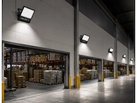 2 x led floodlight 600w – 6400k koud wit - zwart – ip65 – borneo-600