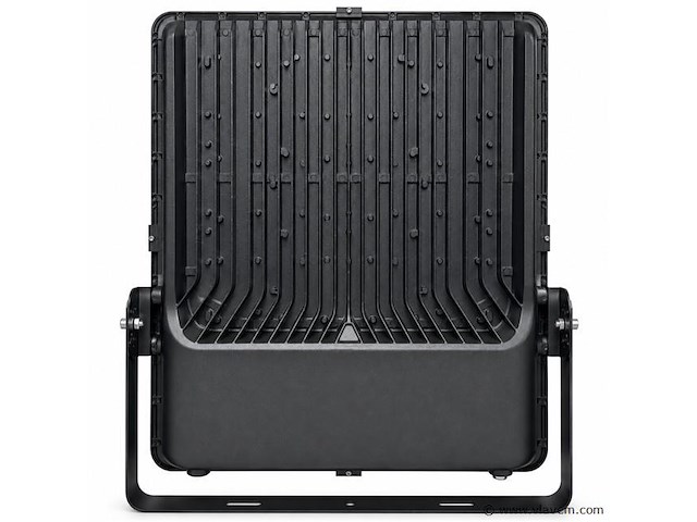 2 x led floodlight 600w – 6400k koud wit - zwart – ip65 – borneo-600 - afbeelding 3 van  5