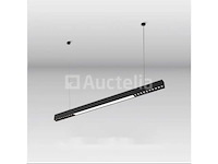 2 x led lineaire hanglamp – 35w – 120cm – ip20 – zwart – inclusief montageset - afbeelding 2 van  5