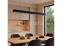 2 x led lineaire hanglamp – 35w – 120cm – ip20 – zwart – inclusief montageset - afbeelding 3 van  6