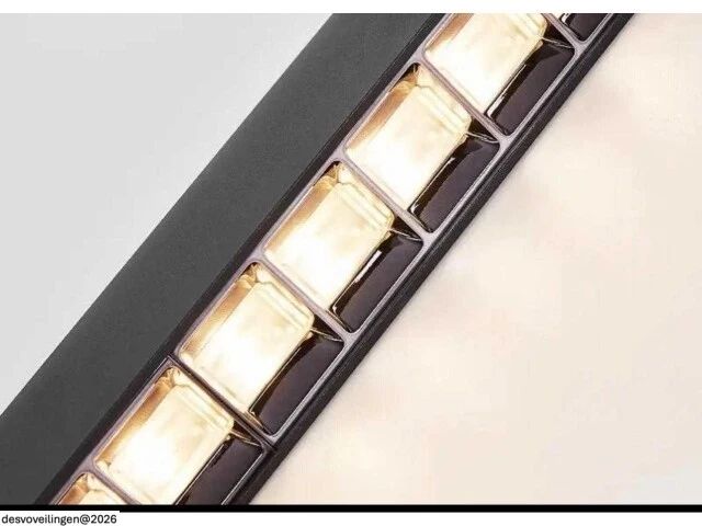 2 x led lineaire hanglamp – 35w – 120cm – ip20 – zwart – inclusief montageset - afbeelding 4 van  7