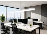 2 x led linear hanglamp 40w – 3cct instelbaar - wit – avenue 3cct
