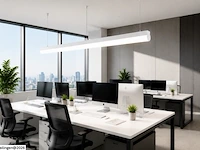 2 x led linear hanglamp 40w – 3cct instelbaar - wit – avenue 3cct - afbeelding 2 van  6