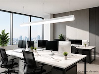 2 x led linear hanglamp 40w – 3cct instelbaar - wit – avenue 3cct - afbeelding 1 van  5