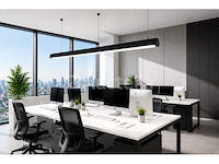 2 x led linear hanglamp 40w – 3cct instelbaar - zwart – avenue 3cct - afbeelding 3 van  5