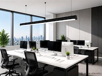 2 x led linear hanglamp 40w – 3cct instelbaar - zwart – avenue 3cct - afbeelding 1 van  5